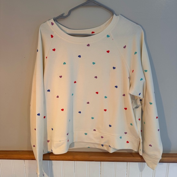 NWT Wildfox Cream Multicolor Heart top - Picture 10 of 10